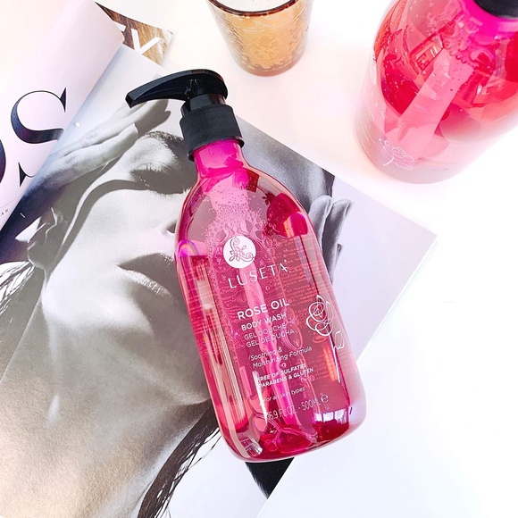 Luseta Rose Oil Body Wash, 33.8 fl oz set - Picture 3 of 4
